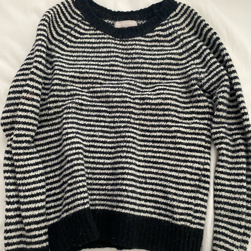 Knit/wool stripe sweater